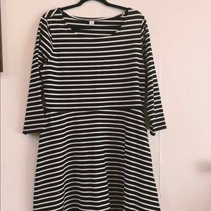 NWT OLD NAVY STRIPED BABYDOLL DRESS SIZE XL
